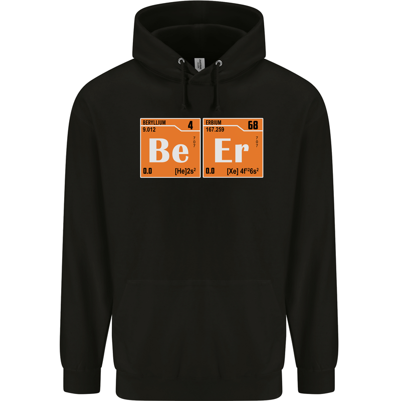 Beer Periodic Table Chemistry Geek Funny Mens 80% Cotton Hoodie Black
