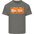 Beer Periodic Table Chemistry Geek Funny Mens Cotton T-Shirt Tee Top Charcoal