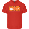 Beer Periodic Table Chemistry Geek Funny Mens Cotton T-Shirt Tee Top Red