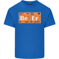 Beer Periodic Table Chemistry Geek Funny Mens Cotton T-Shirt Tee Top Royal Blue