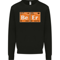 Beer Periodic Table Chemistry Geek Funny Mens Sweatshirt Jumper Black