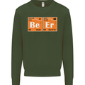 Beer Periodic Table Chemistry Geek Funny Mens Sweatshirt Jumper Forest Green