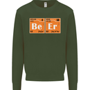 Beer Periodic Table Chemistry Geek Funny Mens Sweatshirt Jumper Forest Green