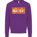 Beer Periodic Table Chemistry Geek Funny Mens Sweatshirt Jumper Purple
