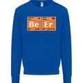 Beer Periodic Table Chemistry Geek Funny Mens Sweatshirt Jumper Royal Blue