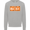 Beer Periodic Table Chemistry Geek Funny Mens Sweatshirt Jumper Sports Grey