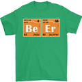 Beer Periodic Table Chemistry Geek Funny Mens T-Shirt Cotton Gildan Irish Green