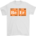 Beer Periodic Table Chemistry Geek Funny Mens T-Shirt Cotton Gildan White
