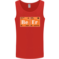 Beer Periodic Table Chemistry Geek Funny Mens Vest Tank Top Red