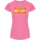 Beer Periodic Table Chemistry Geek Funny Womens Petite Cut T-Shirt Azalea