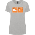Beer Periodic Table Chemistry Geek Funny Womens Wider Cut T-Shirt Sports Grey