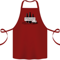 Beer Silence Funny Alcohol Cider Guinness Cotton Apron 100% Organic Maroon