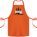 Beer Silence Funny Alcohol Cider Guinness Cotton Apron 100% Organic Orange