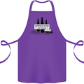 Beer Silence Funny Alcohol Cider Guinness Cotton Apron 100% Organic Purple