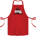 Beer Silence Funny Alcohol Cider Guinness Cotton Apron 100% Organic Red