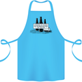 Beer Silence Funny Alcohol Cider Guinness Cotton Apron 100% Organic Turquoise