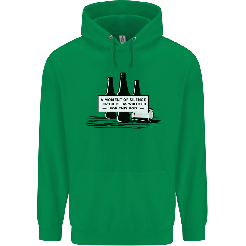Beer Silence Funny Alcohol Cider Guinness Mens 80% Cotton Hoodie Irish Green