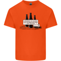 Beer Silence Funny Alcohol Cider Guinness Mens Cotton T-Shirt Tee Top Orange