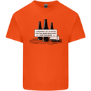 Beer Silence Funny Alcohol Cider Guinness Mens Cotton T-Shirt Tee Top Orange