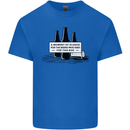 Beer Silence Funny Alcohol Cider Guinness Mens Cotton T-Shirt Tee Top Royal Blue
