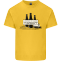 Beer Silence Funny Alcohol Cider Guinness Mens Cotton T-Shirt Tee Top Yellow