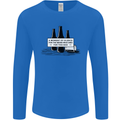 Beer Silence Funny Alcohol Cider Guinness Mens Long Sleeve T-Shirt Royal Blue