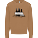 Beer Silence Funny Alcohol Cider Guinness Mens Sweatshirt Jumper Caramel Latte