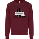 Beer Silence Funny Alcohol Cider Guinness Mens Sweatshirt Jumper Maroon