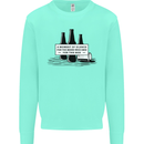 Beer Silence Funny Alcohol Cider Guinness Mens Sweatshirt Jumper Peppermint