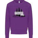 Beer Silence Funny Alcohol Cider Guinness Mens Sweatshirt Jumper Purple