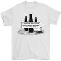 Beer Silence Funny Alcohol Cider Guinness Mens T-Shirt Cotton Gildan White