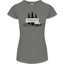 Beer Silence Funny Alcohol Cider Guinness Womens Petite Cut T-Shirt Charcoal