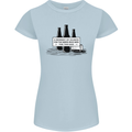 Beer Silence Funny Alcohol Cider Guinness Womens Petite Cut T-Shirt Light Blue
