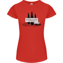Beer Silence Funny Alcohol Cider Guinness Womens Petite Cut T-Shirt Red