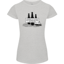 Beer Silence Funny Alcohol Cider Guinness Womens Petite Cut T-Shirt Sports Grey