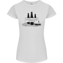Beer Silence Funny Alcohol Cider Guinness Womens Petite Cut T-Shirt White