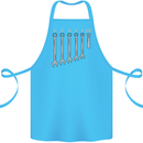 Beer Spanners Funny Mechanic Alcohol DIY Cotton Apron 100% Organic Turquoise