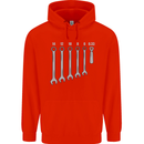 Beer Spanners Funny Mechanic Alcohol DIY Mens 80% Cotton Hoodie Bright Red