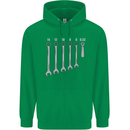 Beer Spanners Funny Mechanic Alcohol DIY Mens 80% Cotton Hoodie Irish Green