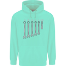 Beer Spanners Funny Mechanic Alcohol DIY Mens 80% Cotton Hoodie Peppermint