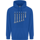 Beer Spanners Funny Mechanic Alcohol DIY Mens 80% Cotton Hoodie Royal Blue