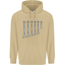 Beer Spanners Funny Mechanic Alcohol DIY Mens 80% Cotton Hoodie Sand
