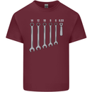 Beer Spanners Funny Mechanic Alcohol DIY Mens Cotton T-Shirt Tee Top Maroon
