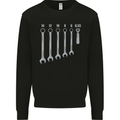Beer Spanners Funny Mechanic Alcohol DIY Mens Sweatshirt Jumper Black