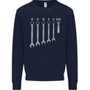 Beer Spanners Funny Mechanic Alcohol DIY Mens Sweatshirt Jumper Navy Blue