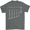 Beer Spanners Funny Mechanic Alcohol DIY Mens T-Shirt Cotton Gildan Charcoal