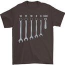 Beer Spanners Funny Mechanic Alcohol DIY Mens T-Shirt Cotton Gildan Dark Chocolate
