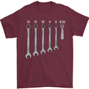 Beer Spanners Funny Mechanic Alcohol DIY Mens T-Shirt Cotton Gildan Maroon