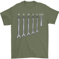 Beer Spanners Funny Mechanic Alcohol DIY Mens T-Shirt Cotton Gildan Military Green