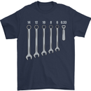 Beer Spanners Funny Mechanic Alcohol DIY Mens T-Shirt Cotton Gildan Navy Blue